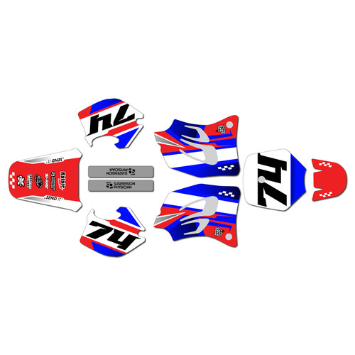 ktm 65sx graphics kit 1998-2001 prestige series red