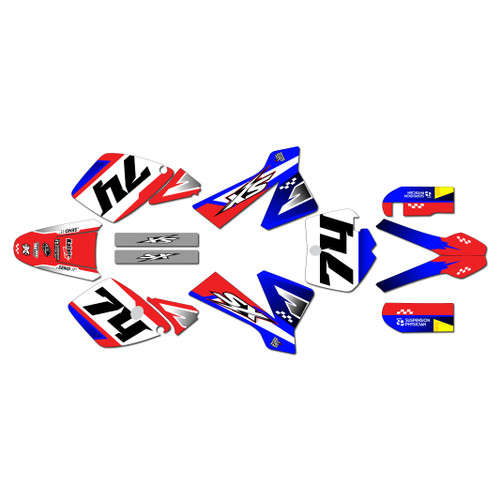 ktm 65sx graphics kit 2002-2008 prestige series red