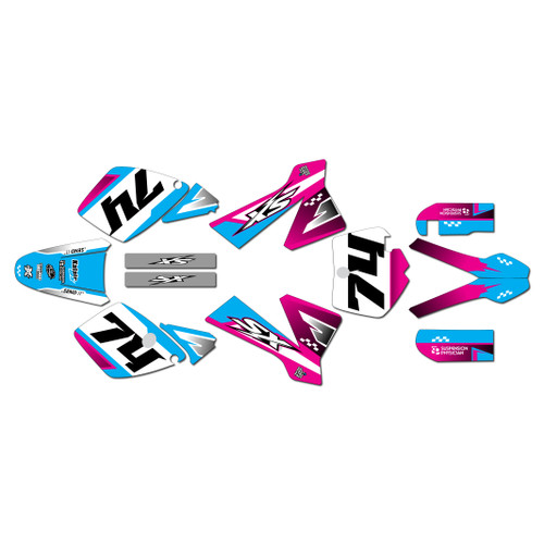ktm 65sx graphics kit 2002-2008 prestige series magenta
