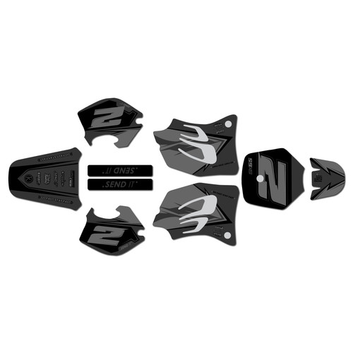 ktm 65sx graphics kit 1998-2001 razor series smoke
