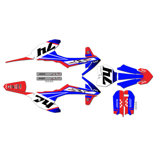 ktm 50sx graphics kit 2016-2018 prestige series red