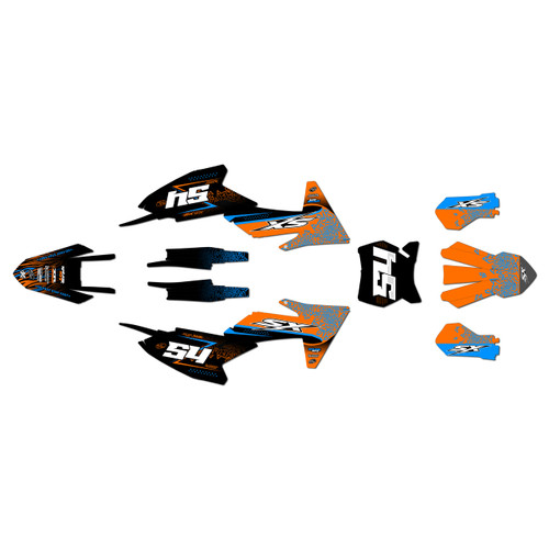 ktm 65sx graphics kit 2024-2026 fatality series cyan