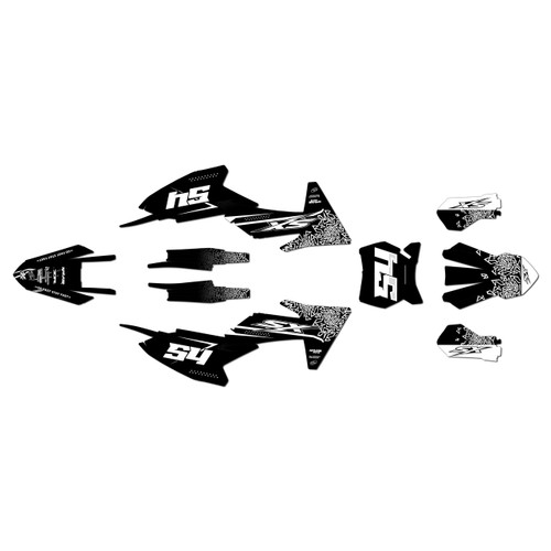 ktm 65sx graphics kit 2024-2026 fatality series white