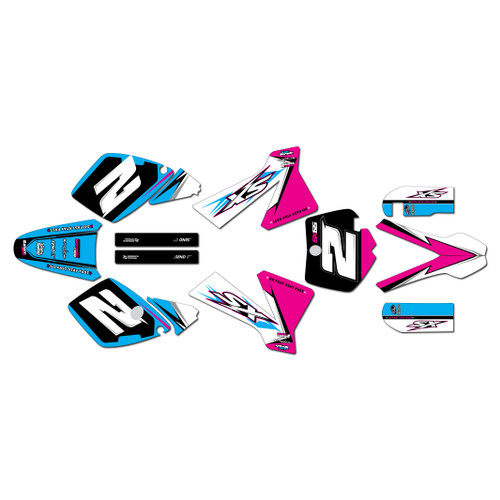 ktm 65sx graphics kit 2002-2008 razor series magenta