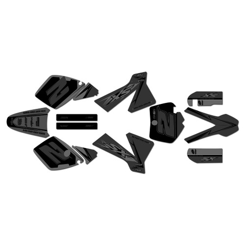 ktm 65sx graphics kit 2002-2008 razor series smoke