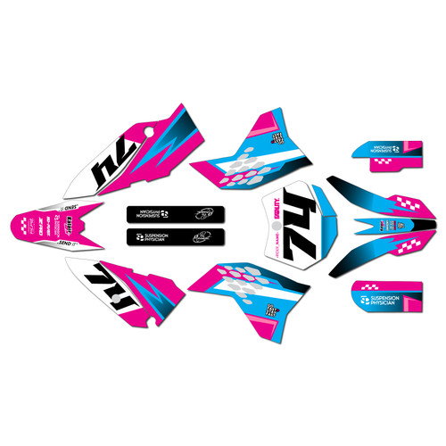 ktm 65sx graphics kit 2009-2015 prestige series magenta