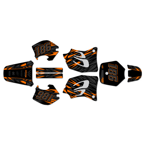 ktm 65sx graphics kit 1998-2001 twitch series orange