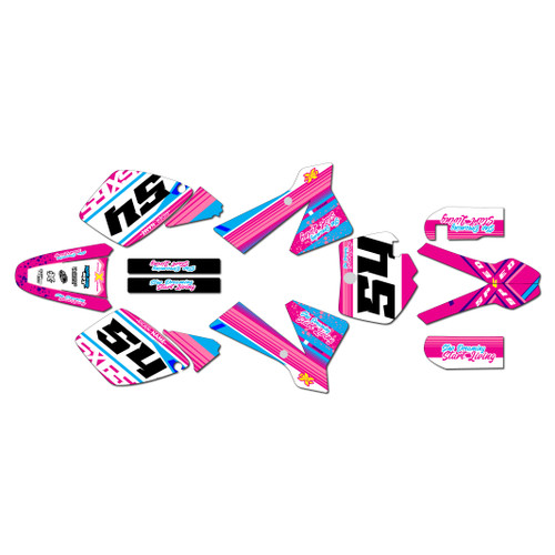 ktm 65sx graphics kit 2002-2008 split series magenta