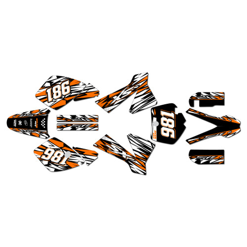 ktm 65sx graphics kit 2002-2008 twitch series orange-shift