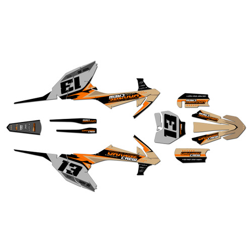 ktm 65sx graphics kit 2016-2023 og-crew series tan