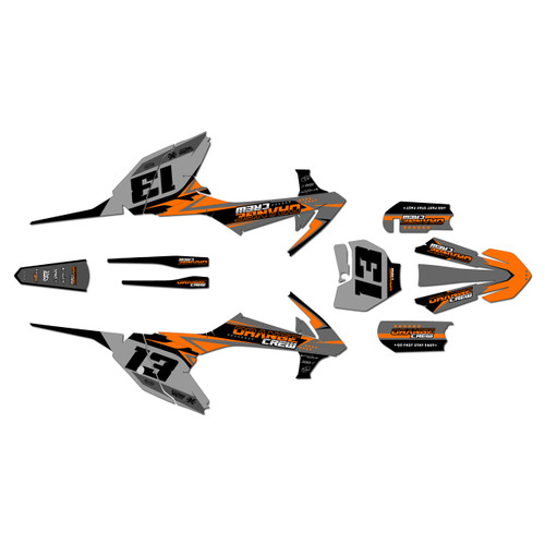 ktm 65sx graphics kit 2016-2023 og-crew series orange