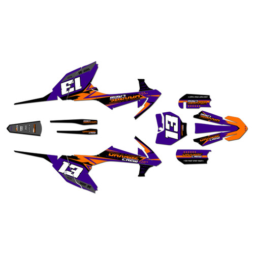 ktm 65sx graphics kit 2016-2023 og-crew series purple