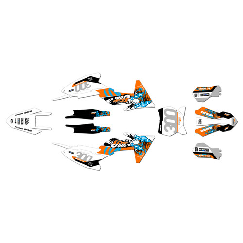 ktm 65sx graphics kit 2024-2026 surfs-up series orange