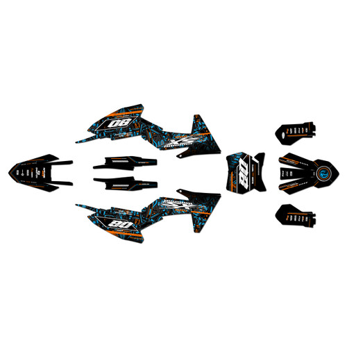 ktm 65sx graphics kit 2024-2026 velocity series cyan