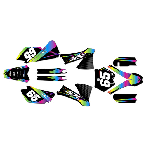 ktm 105sx graphics kit 2003-2005 bold series rainbow