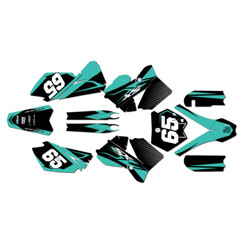 ktm 85sx graphics kit 2006-2012 bold series teal