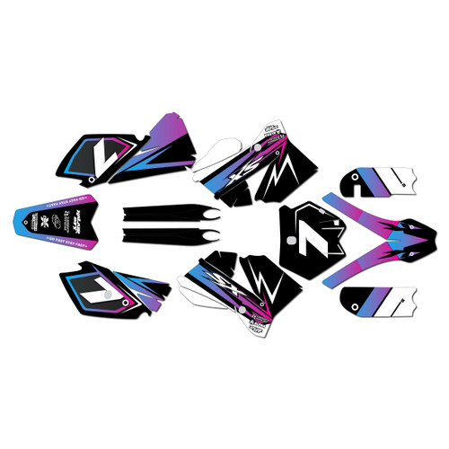 ktm 105sx graphics kit 2006-2012 bash series magenta-shift
