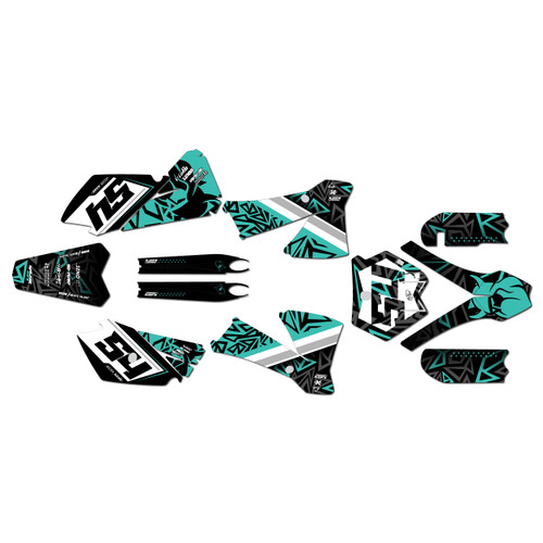 ktm 105sx graphics kit 2003-2005 cyrus series teal