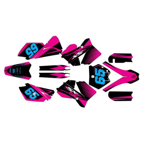 ktm 105sx graphics kit 2006-2012 bold series magenta
