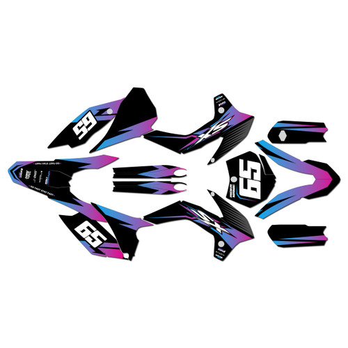 KTM 85SX & 105SX graphics kit 2013-2015 bold series magenta-shift