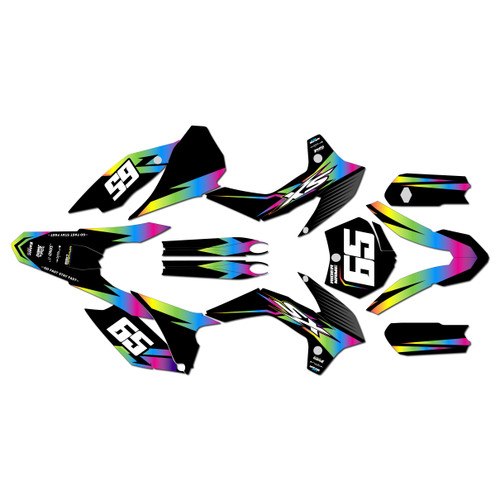 KTM 85SX & 105SX graphics kit 2013-2015 bold series rainbow
