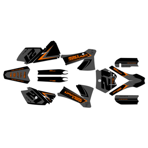 ktm 105sx graphics kit 2003-2005 orange-crew series orange-shift