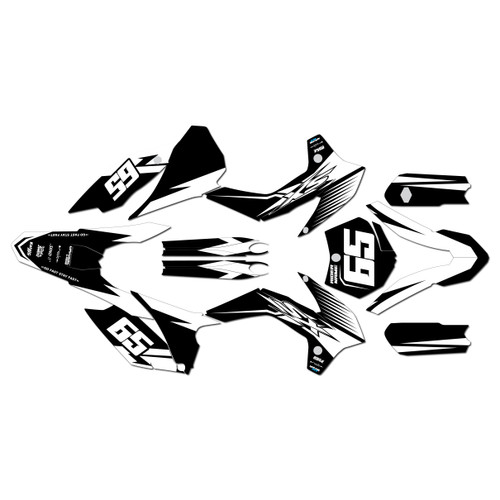 ktm 105sx graphics kit 2013-2015 bold series white