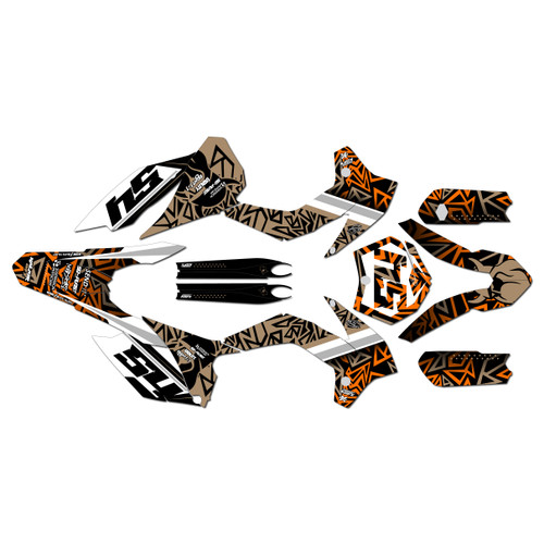KTM 85SX & 105SX graphics kit 2013-2015 cyrus series tan