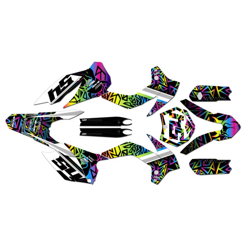 ktm 105sx graphics kit 2013-2015 cyrus series rainbow