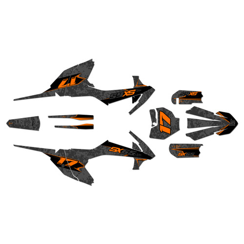 ktm 65sx graphics kit 2016-2023 warfare series orange-shift
