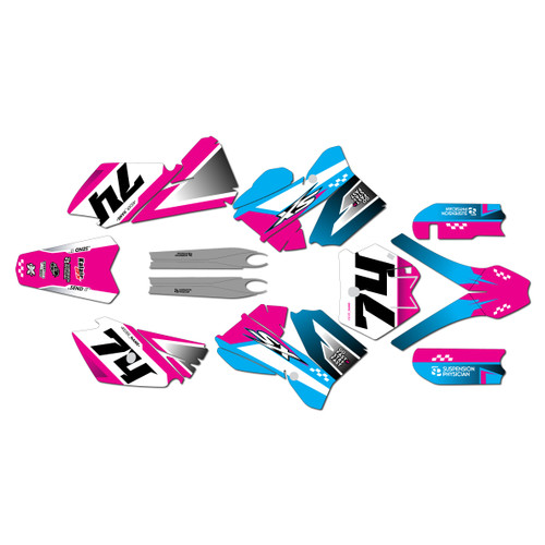 ktm 105sx graphics kit 2006-2012 prestige series magenta
