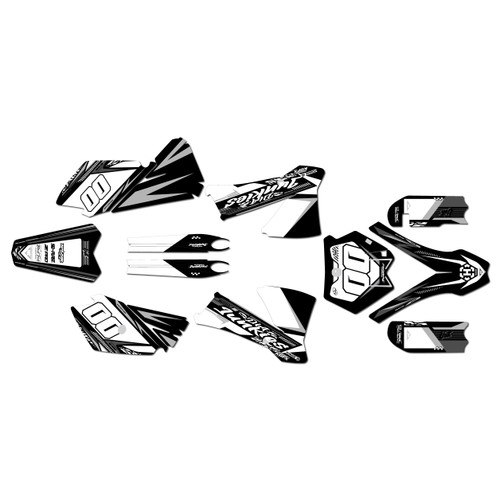 ktm 105sx graphics kit 2003-2005 rugged series white