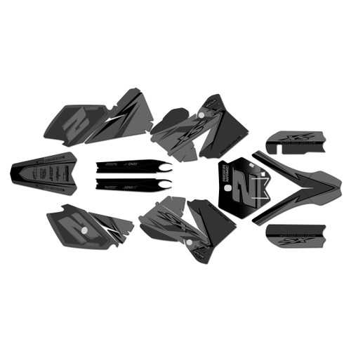 ktm 105sx graphics kit 2006-2012 razor series smoke