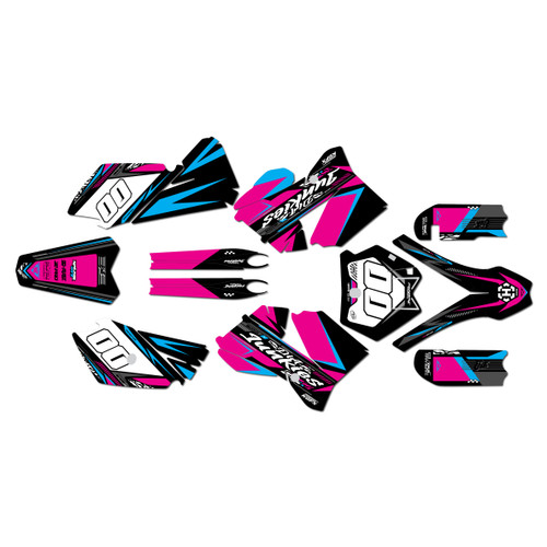 KTM 85SX & 105SX graphics kit 2006-2012 rugged series magenta