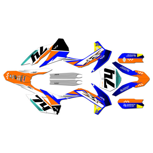 KTM 85SX & 105SX graphics kit 2013-2015 prestige series orange