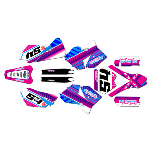 KTM 85SX & 105SX graphics kit 2006-2012 split series pink