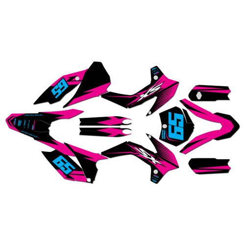 ktm 105sx graphics kit 2015-2017 bold series magenta