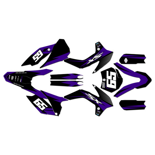 ktm 105sx graphics kit 2015-2017 bold series purple