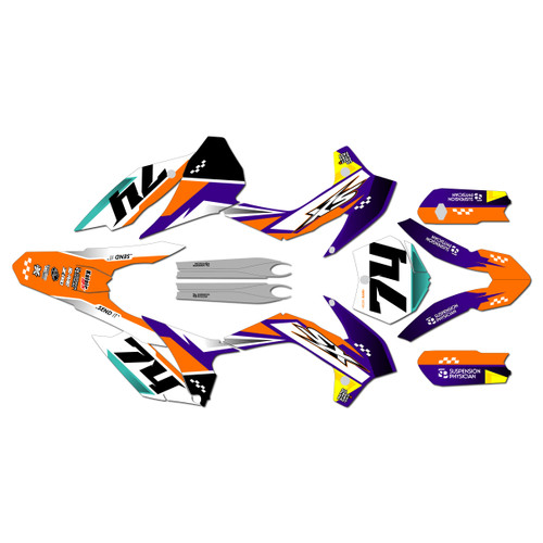 ktm 105sx graphics kit 2013-2015 prestige series purple