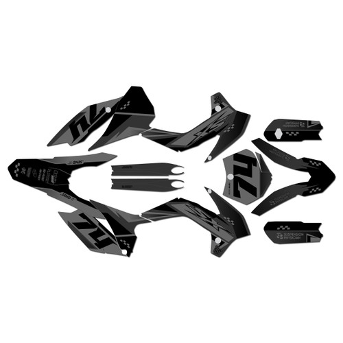 ktm 105sx graphics kit 2013-2015 prestige series smoke