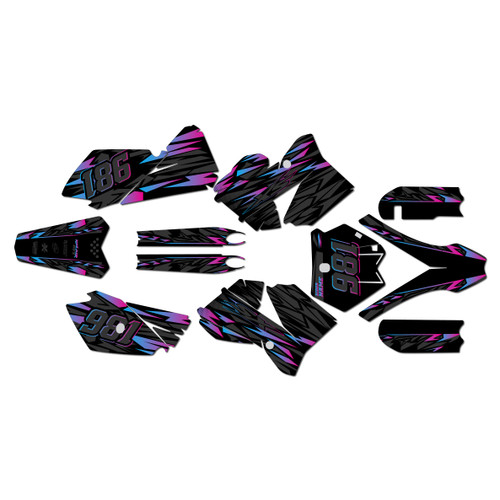 KTM 85SX & 105SX graphics kit 2006-2012 twitch series magenta-shift