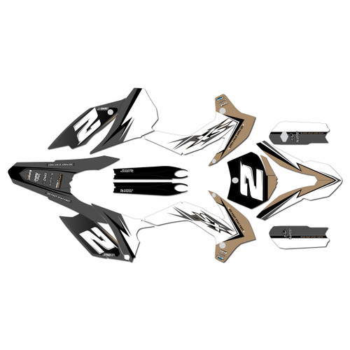 KTM 85SX & 105SX graphics kit 2013-2015 razor series tan