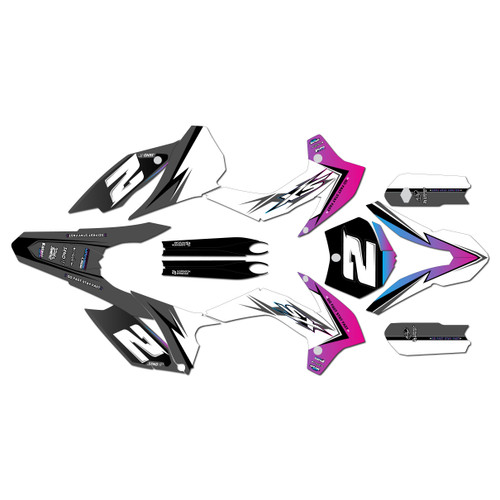 ktm 105sx graphics kit 2013-2015 razor series magenta