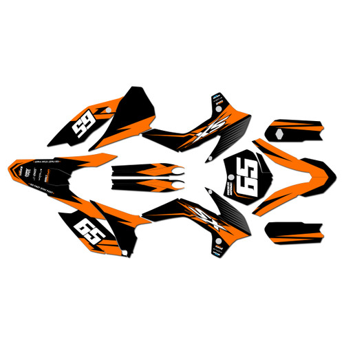 ktm 85sx graphics kit 2015-2017 bold series orange