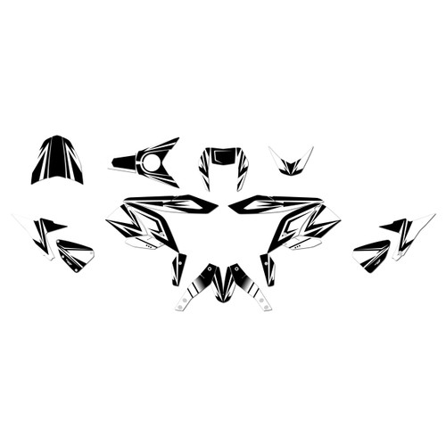 ktm 690duke graphics kit 2012-2020 bold series white