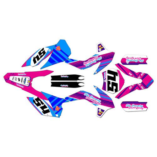 KTM 85SX & 105SX graphics kit 2013-2015 split series pink