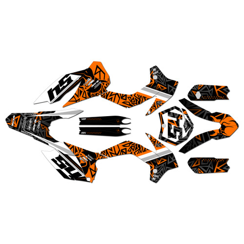 ktm 85sx graphics kit 2015-2017 cyrus series orange