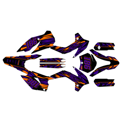 KTM 85SX & 105SX graphics kit 2013-2015 twitch series purple