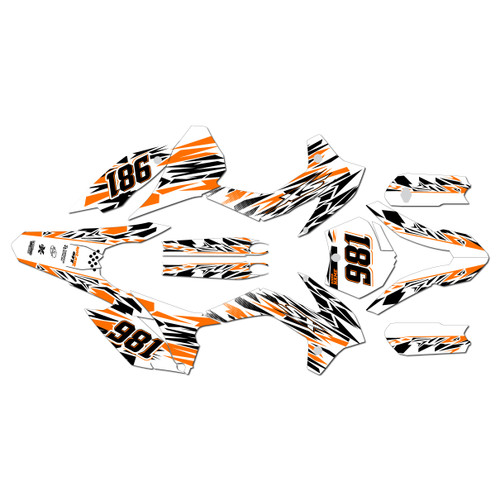 KTM 85SX & 105SX graphics kit 2013-2015 twitch series orange-shift