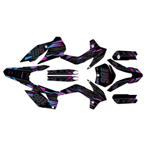 KTM 85SX & 105SX graphics kit 2013-2015 twitch series magenta-shift